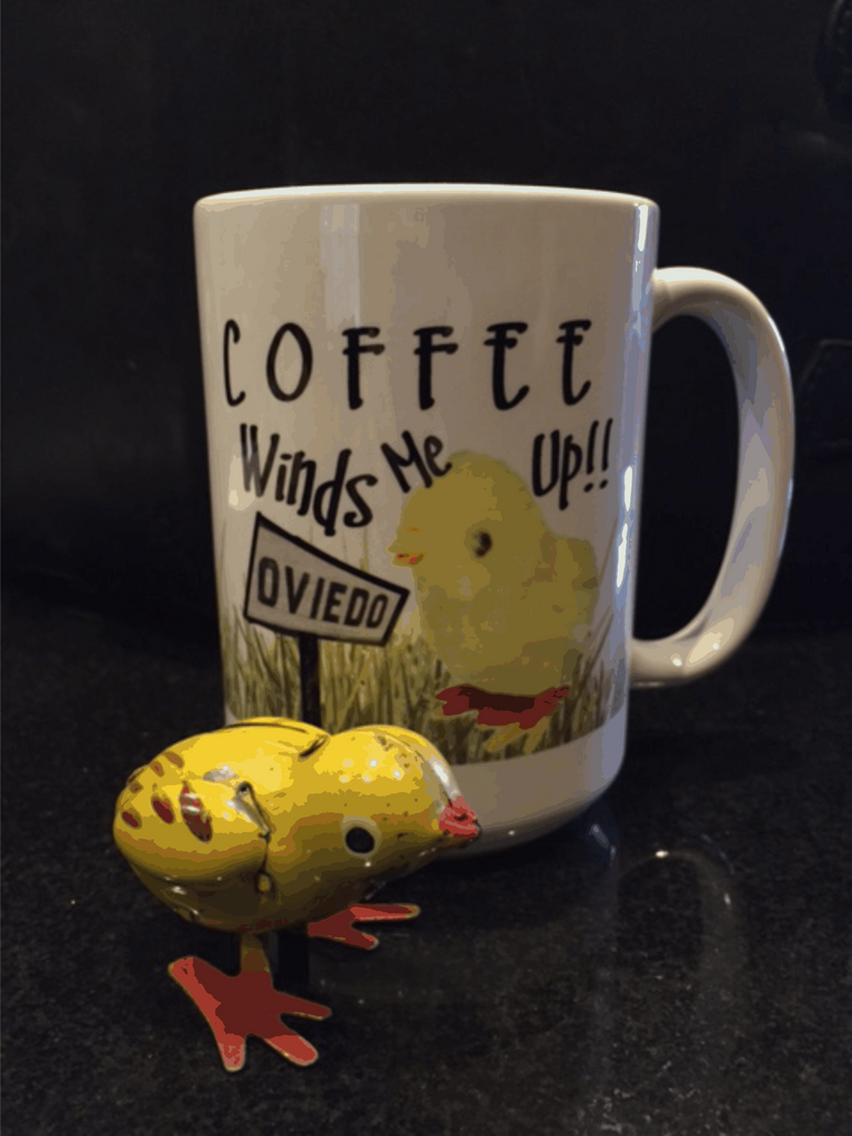 Coffee, chickens and our town.