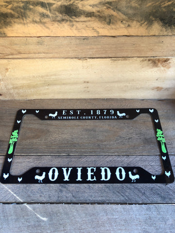 Oviedo Celery and Chicken License Plate Frame
